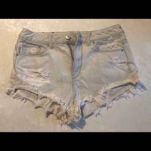 High-waisted shorts